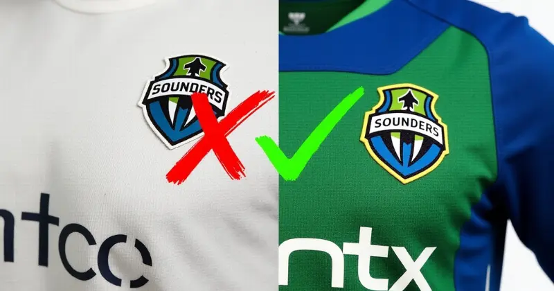 Authentic versus fake jersey