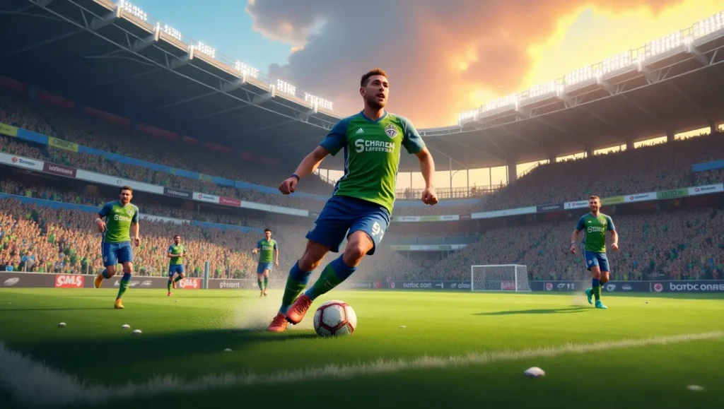 Seattle Sounders home game action