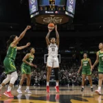 Indiana Fever celebrate close win over Seattle Storm in WNBA 2025 showdown