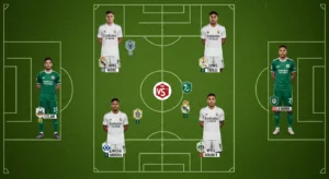 Predicted Real Madrid lineup vs WSG Tirol 2025 in 4-3-1-2 formation