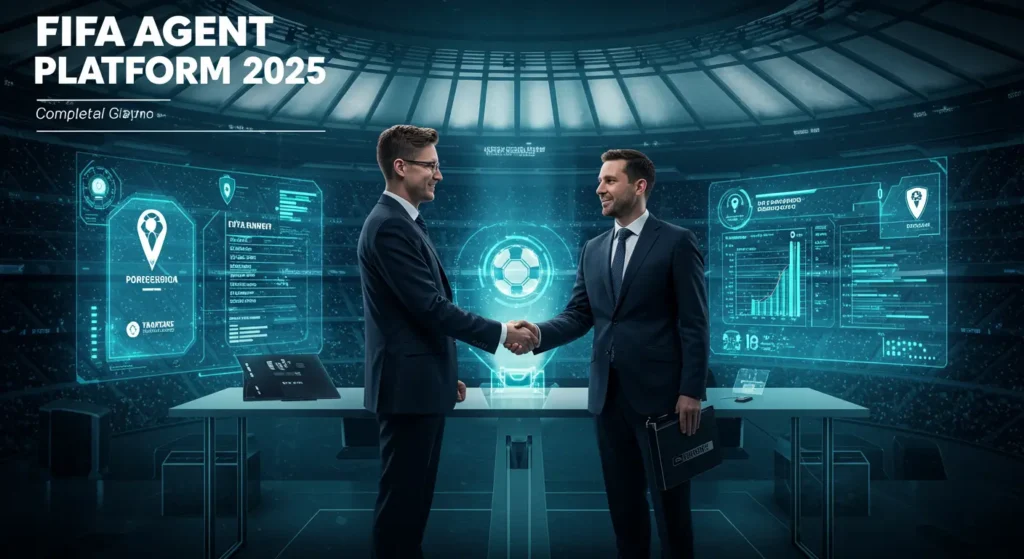 FIFA Agent Platform 2025 guide – agent and player handshake with digital contracts